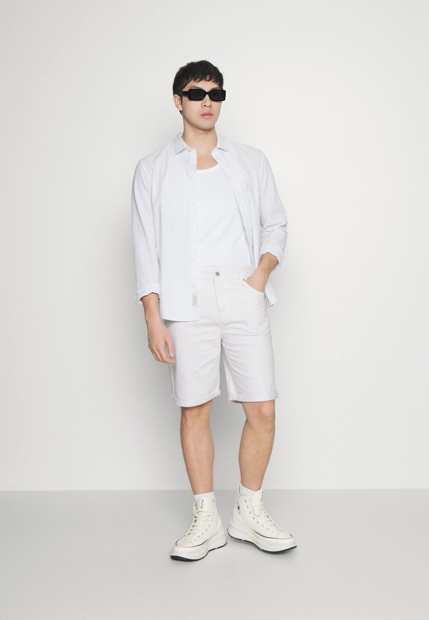 Pier One Colored Twill White Denim - Jeansshort - White Denim 4 Pier One Colored Twill White Denim - Jeansshort - White Denim - Afbeelding 2
