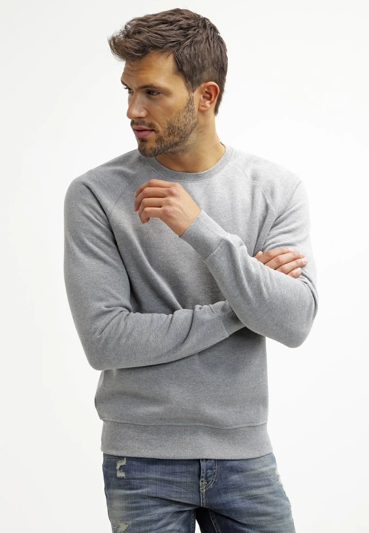 Pier One Sweater - Mid Grey Melange 3 Pier One Sweater - Mid Grey Melange