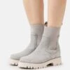 Pier One Leather - Enkellaarsjes Met Plateauzool - Grey 1 Pier One Leather - Enkellaarsjes Met Plateauzool - Grey -Pier One b18ed913e28c4ea89127b5881f3c5995