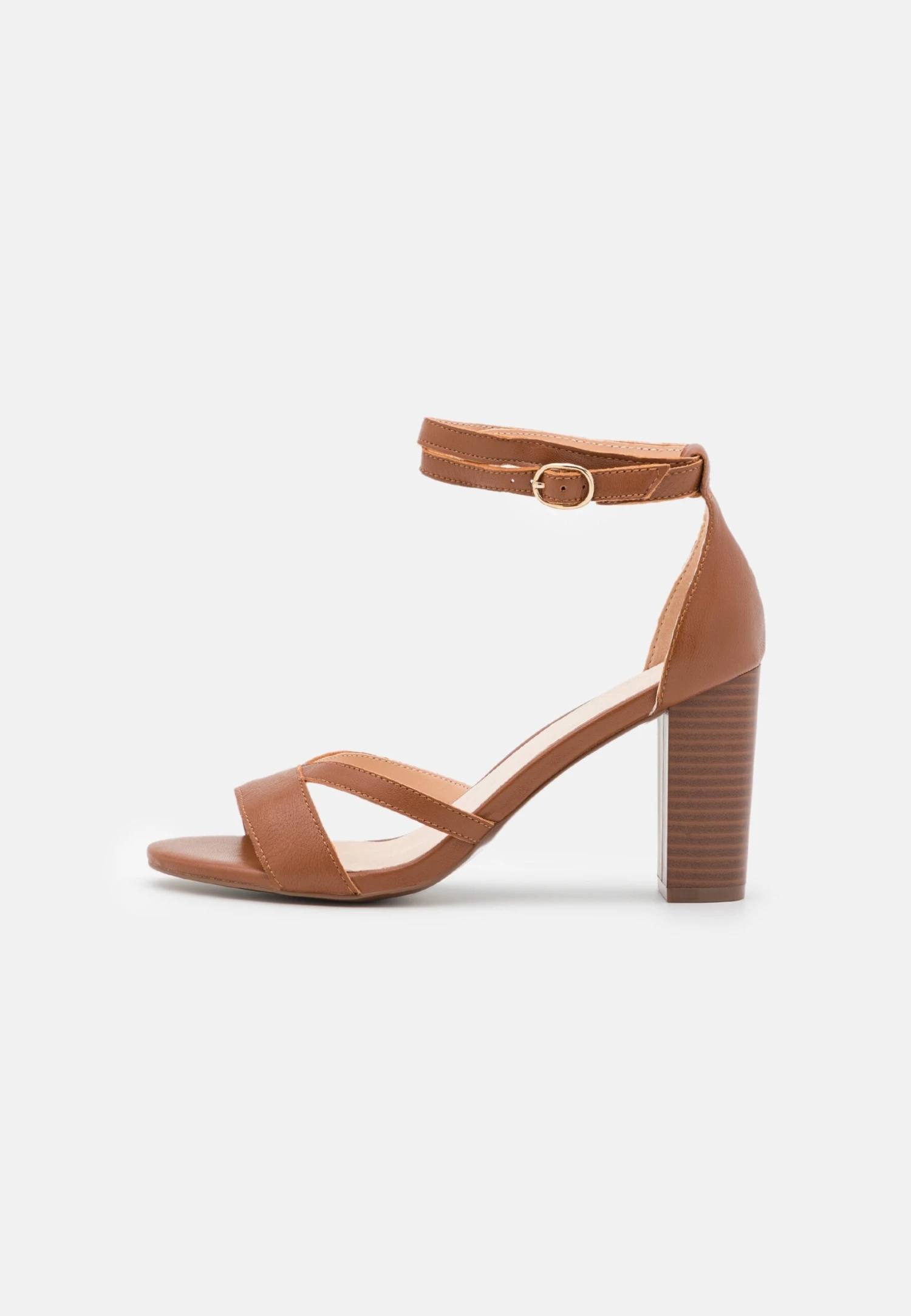 Pier One Leather - Sandalen Met Hoge Hak - Cognac 4 Pier One Leather - Sandalen Met Hoge Hak - Cognac - Afbeelding 2