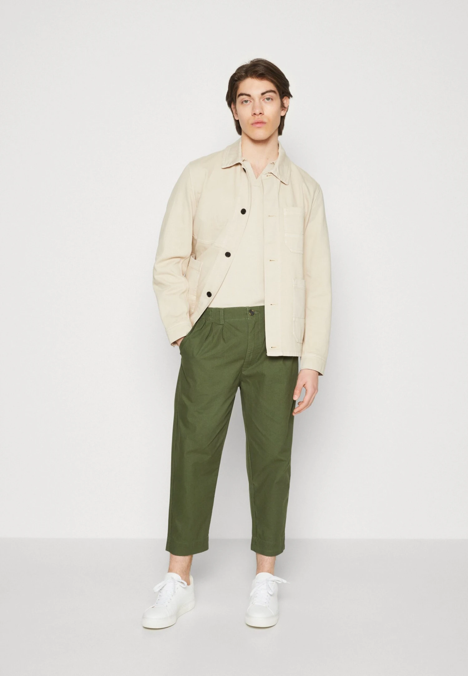 Pier One Broek - Olive 4 Pier One Broek - Olive - Afbeelding 2