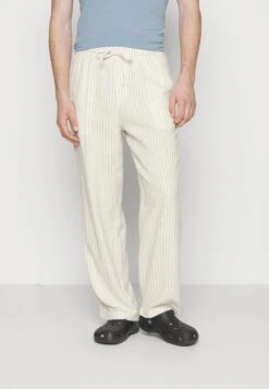 Pier One Drawcord Trousers Linen Blend - Broek - Off-White