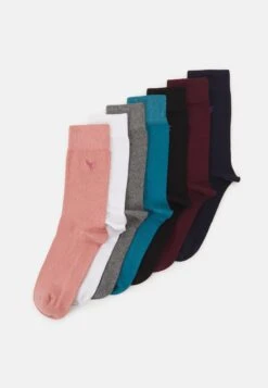 Pier One 7 Pack - Sokken - Pink/White/Grey