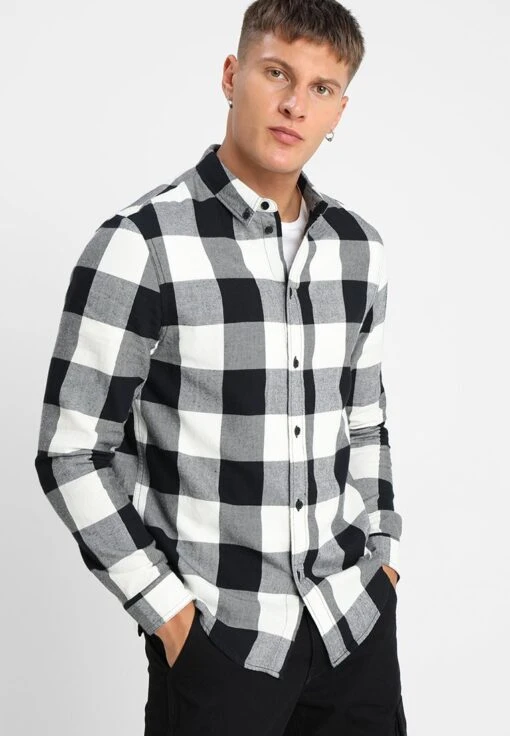Pier One Overhemd - Black/White