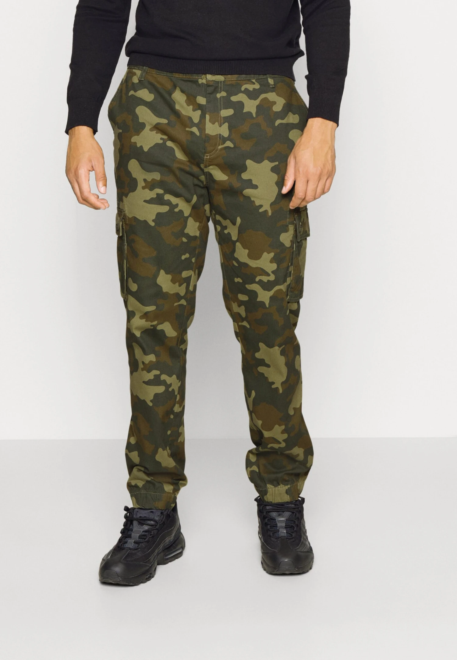 Pier One Cargobroek - Black/Olive 3 Pier One Cargobroek - Black/Olive