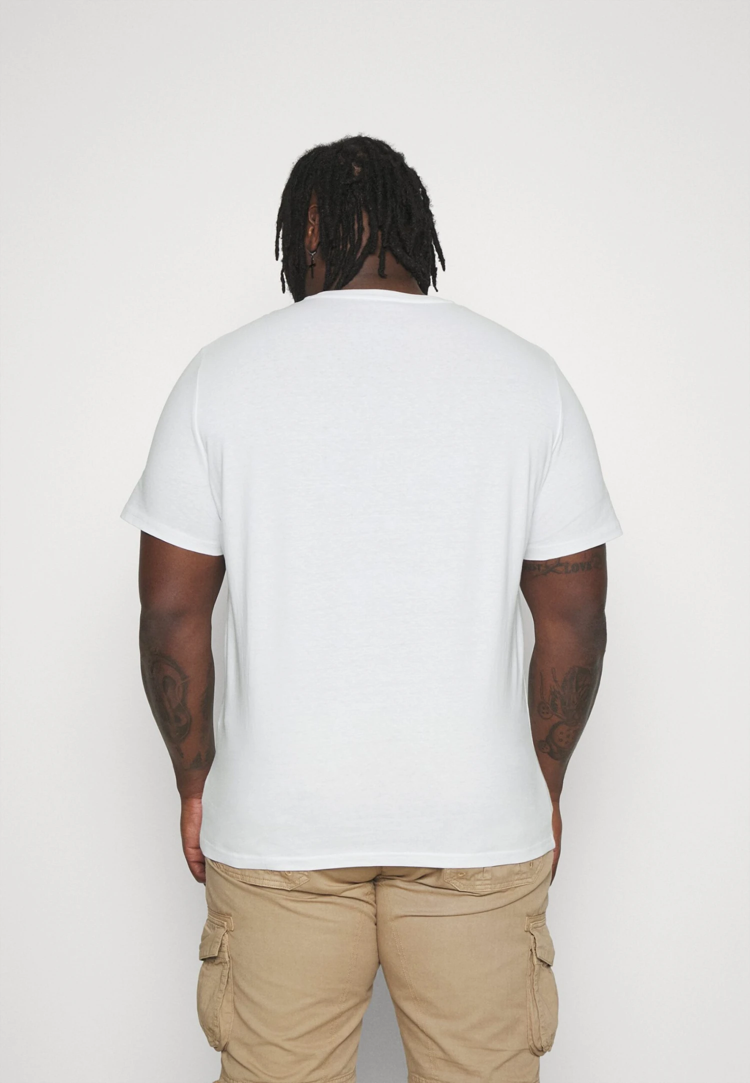 Pier One 5 Pack - T-Shirt Basic - White/Mottled Dark Grey/Bordeaux 5 Pier One 5 Pack - T-Shirt Basic - White/Mottled Dark Grey/Bordeaux - Afbeelding 3