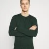 Pier One Basic Crewneck - Trui - Mottled Dark Green 1 Pier One Basic Crewneck - Trui - Mottled Dark Green -Pier One c661d1e3c864447eb509c2e31c6d4022