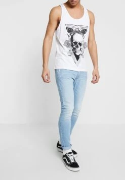 Pier One Skinny Fit - Jeans Skinny Fit - Bleached Denim