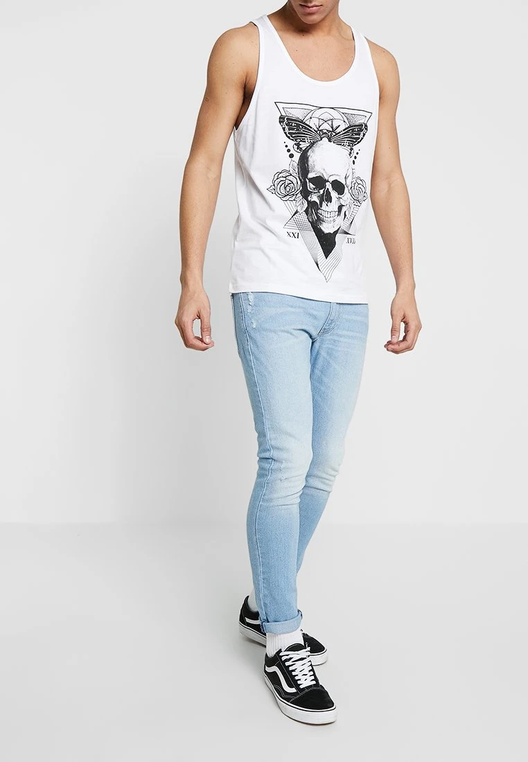 Pier One Skinny Fit - Jeans Skinny Fit - Bleached Denim 3 Pier One Skinny Fit - Jeans Skinny Fit - Bleached Denim