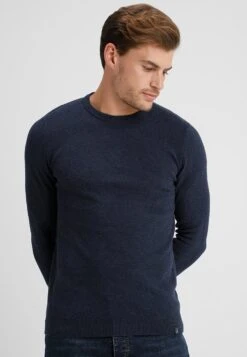 Pier One Trui - Mottled Dark Blue