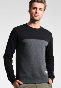 Pier One Sweater - Mottled Dark Grey