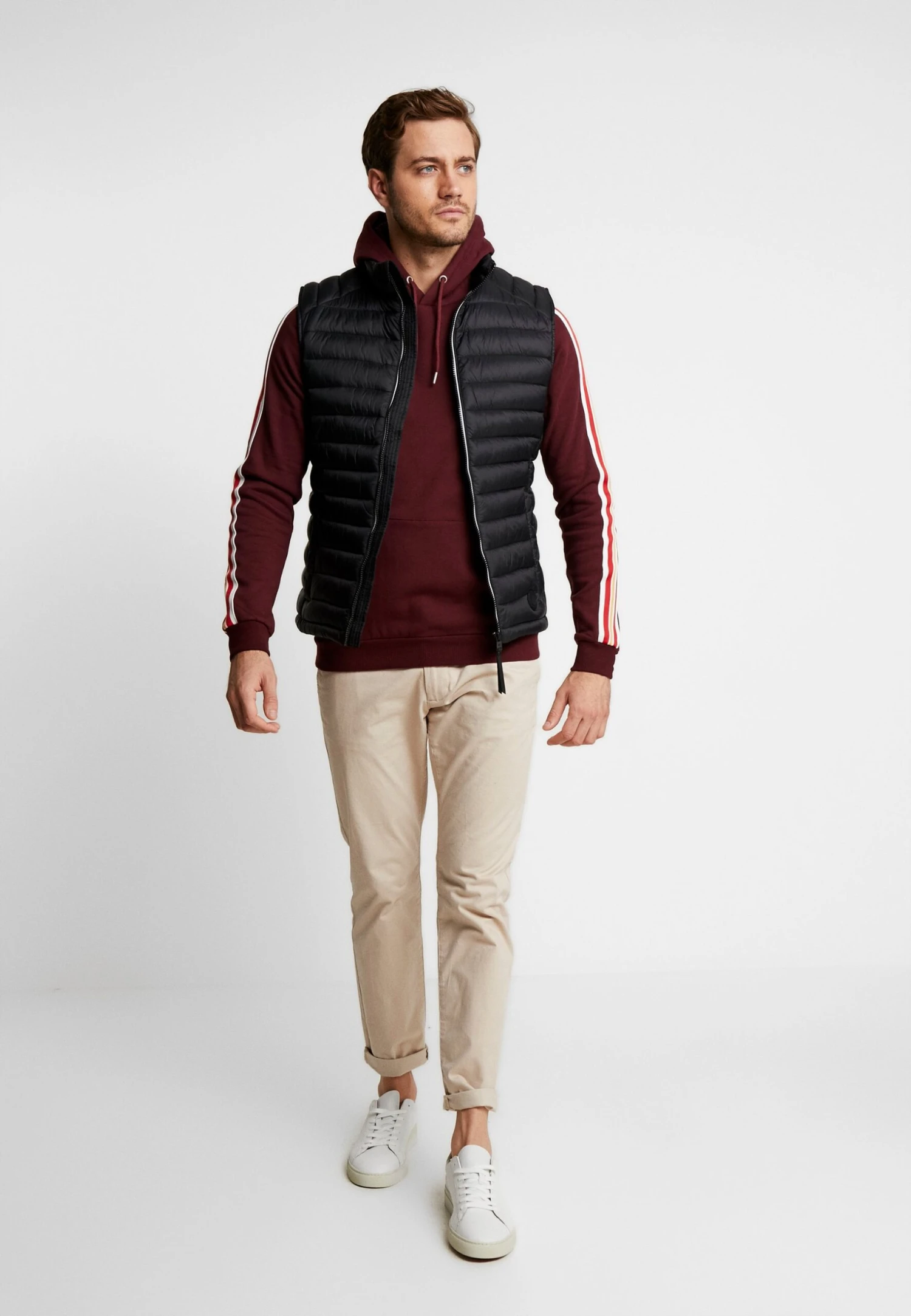 Pier One Hoodie -Bordeaux 4 Pier One Hoodie -Bordeaux - Afbeelding 2