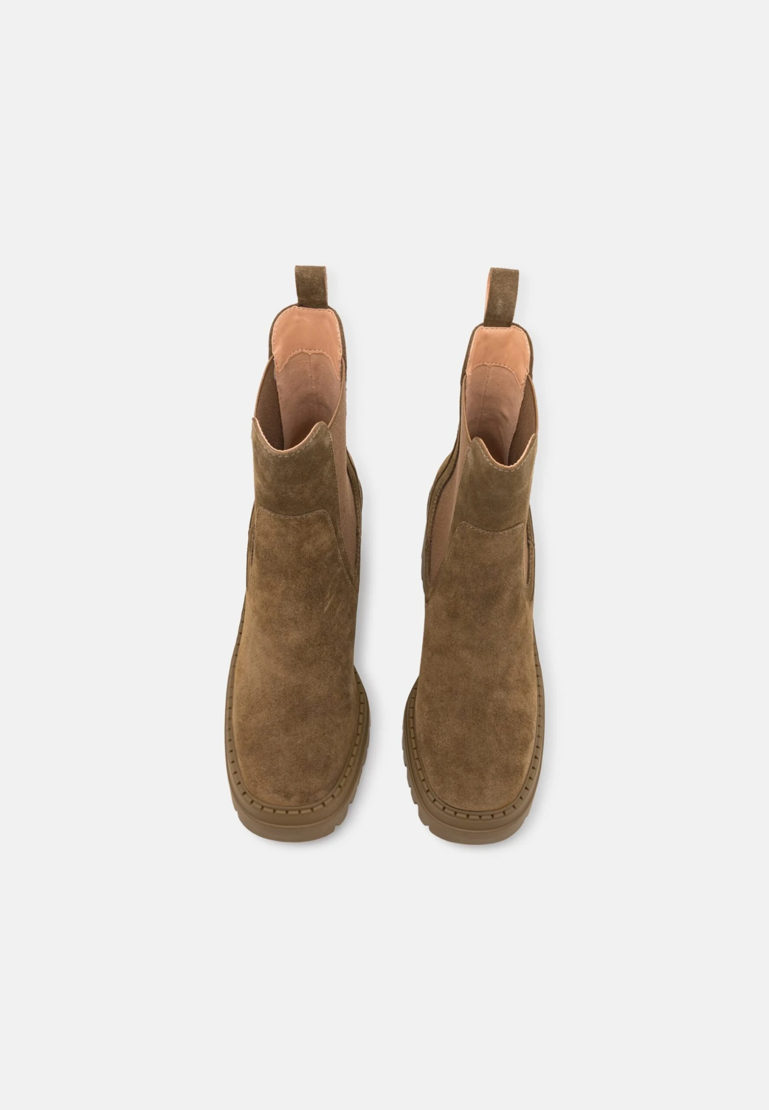 Pier One Leather - Enkellaarsjes Met Hoge Hak - Khaki 8 Pier One Leather - Enkellaarsjes Met Hoge Hak - Khaki - Afbeelding 6