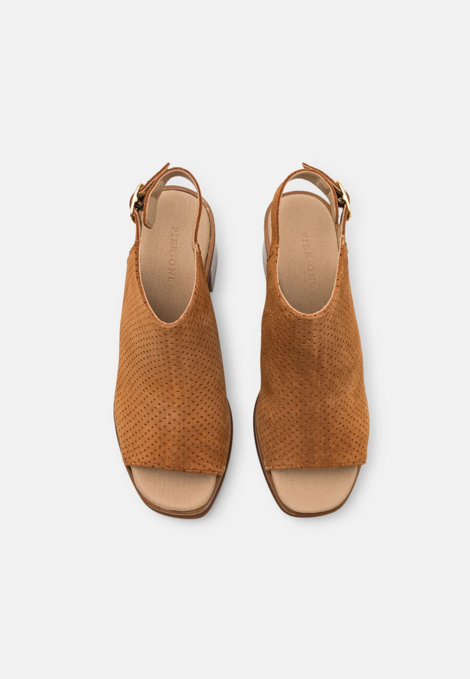 Pier One Leather - Sandalen Met Plateauzool - Cognac 8 Pier One Leather - Sandalen Met Plateauzool - Cognac - Afbeelding 6