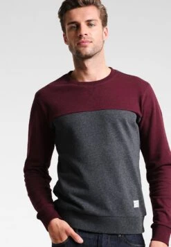 Pier One Sweater - Mottled Bordeaux