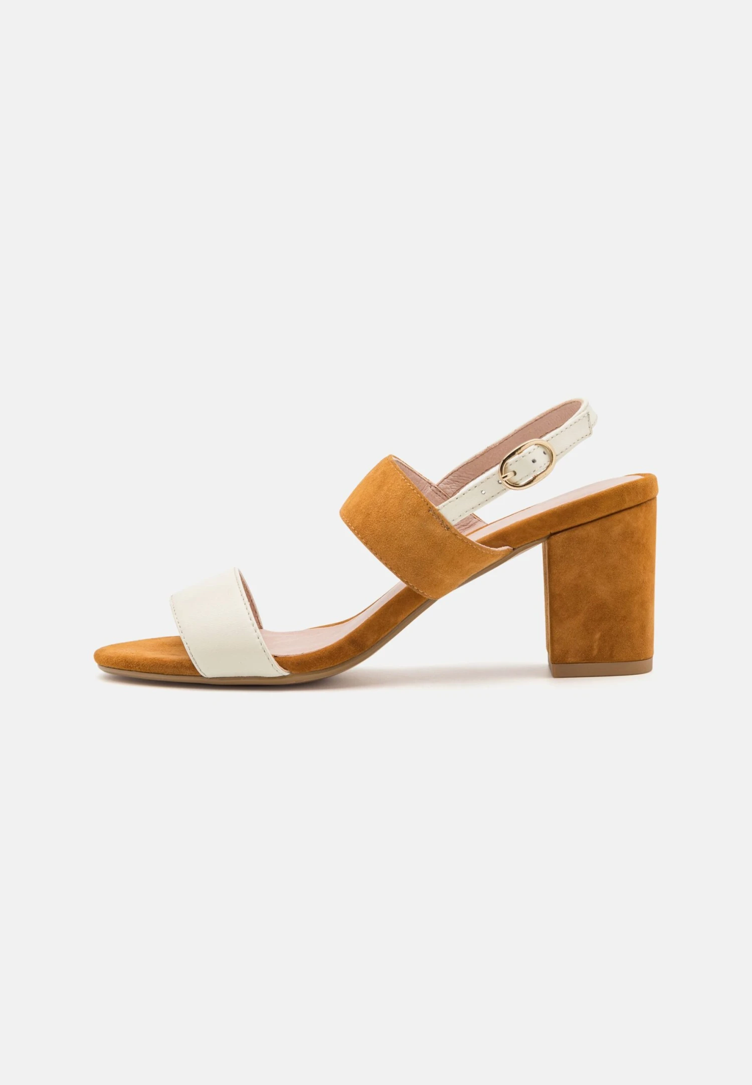 Pier One Leather- Sandalen - White/Cognac 4 Pier One Leather- Sandalen - White/Cognac - Afbeelding 2