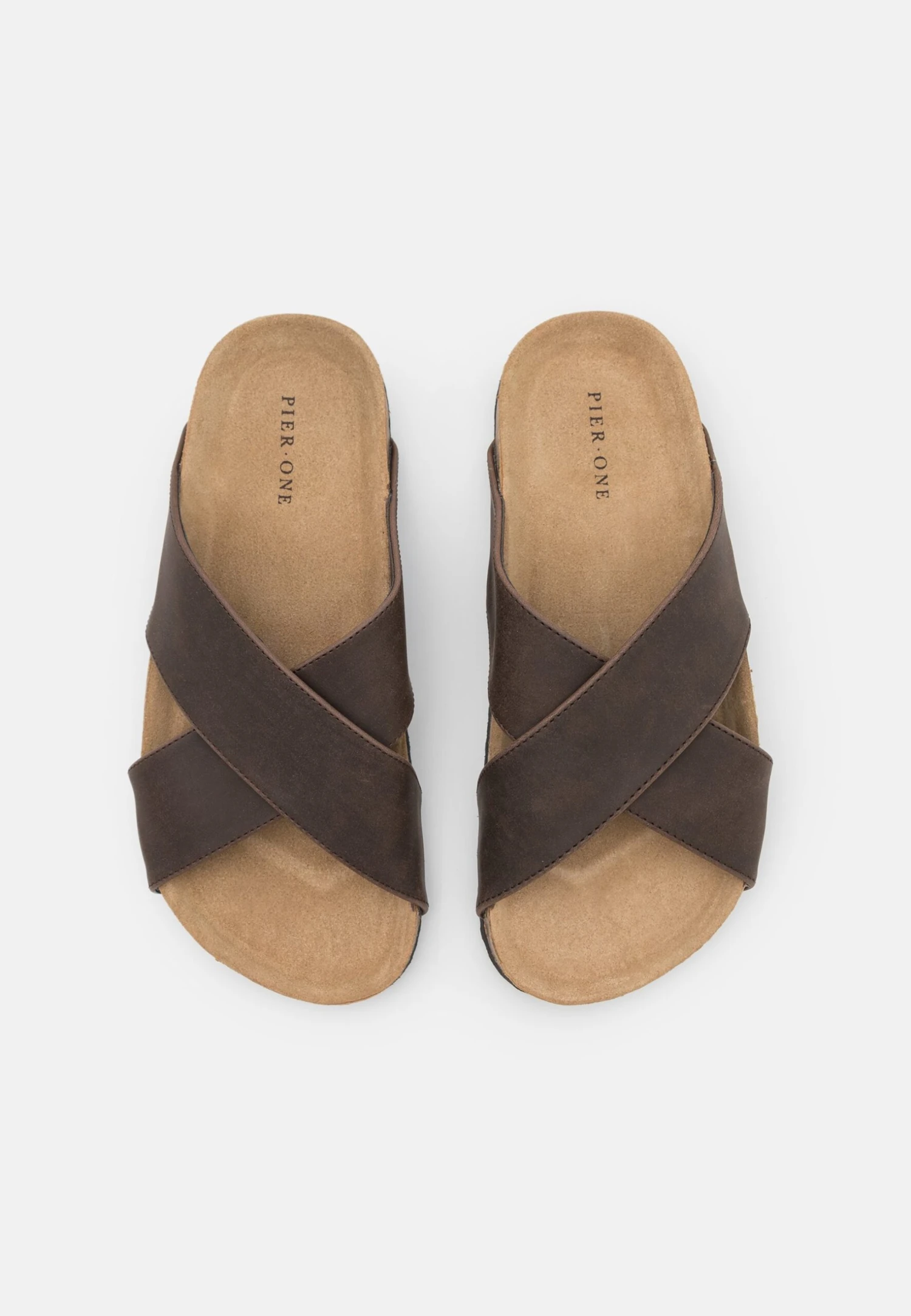 Pier One Unisex - Pantoffels - Brown 6 Pier One Unisex - Pantoffels - Brown - Afbeelding 4