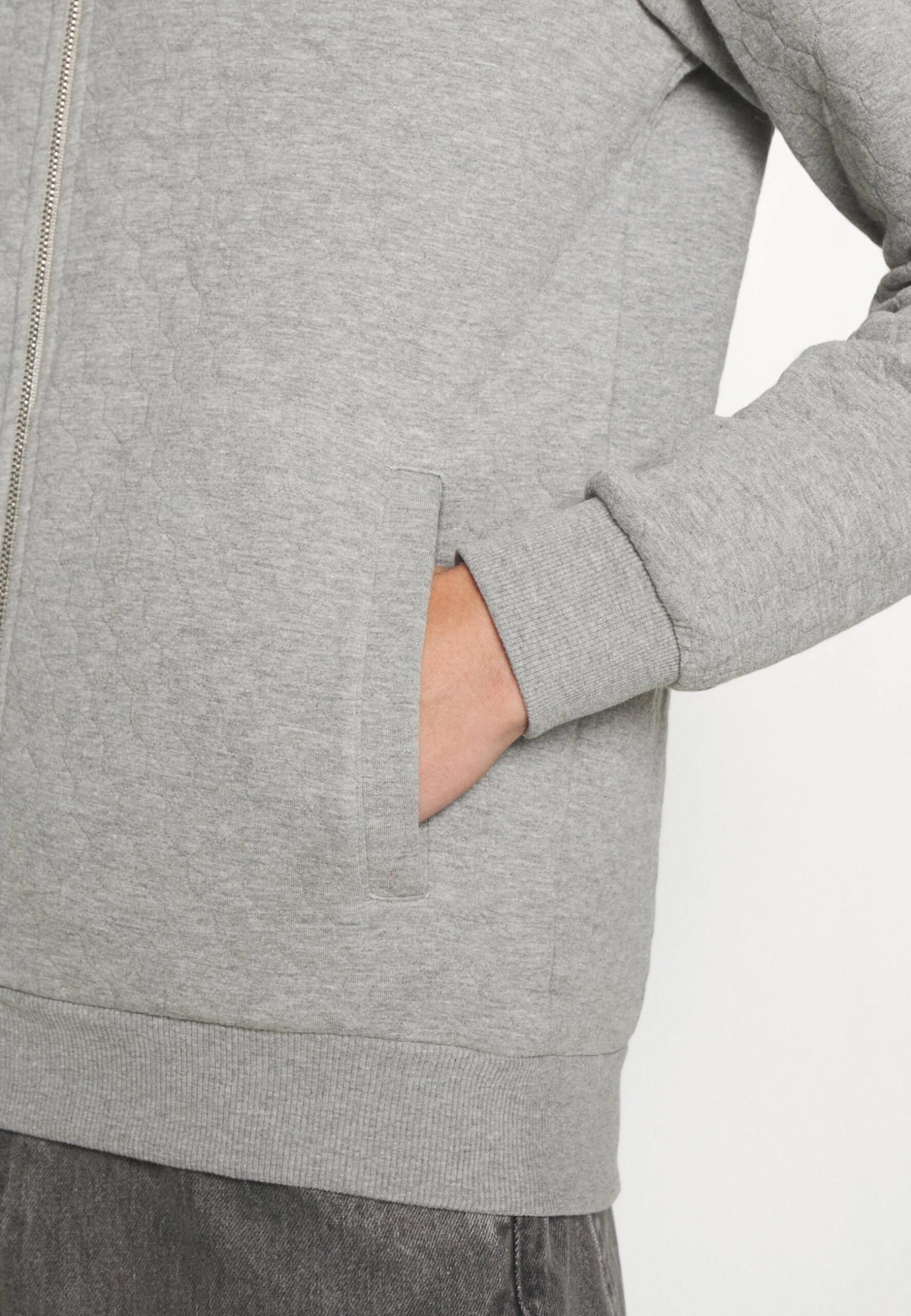 Pier One Sweater Met Rits - Mottled Grey 7 Pier One Sweater Met Rits - Mottled Grey - Afbeelding 6