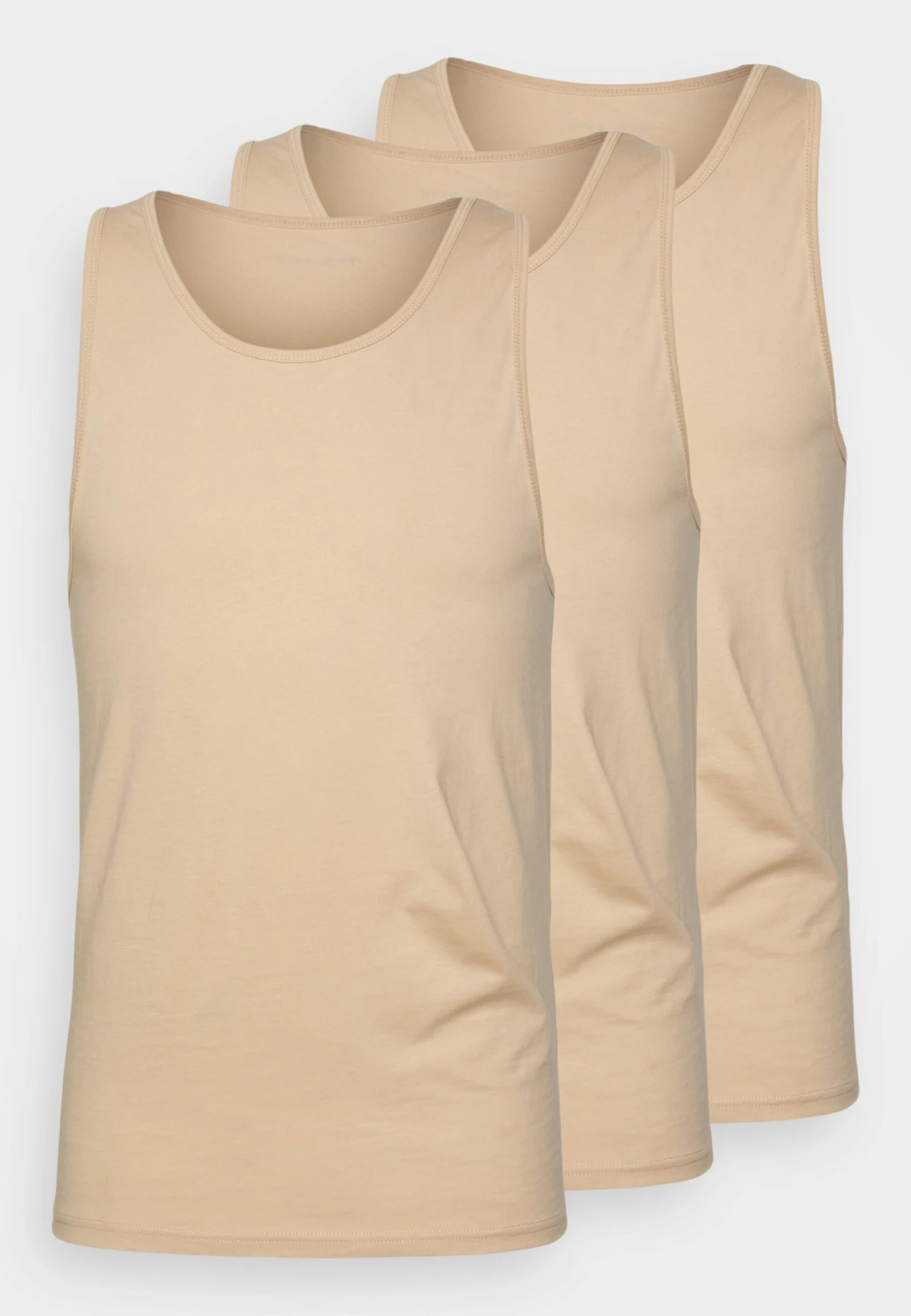 Pier One 3Pck Skin Tone Rib Vest- Hemd - Beige 6 Pier One 3Pck Skin Tone Rib Vest- Hemd - Beige - Afbeelding 4