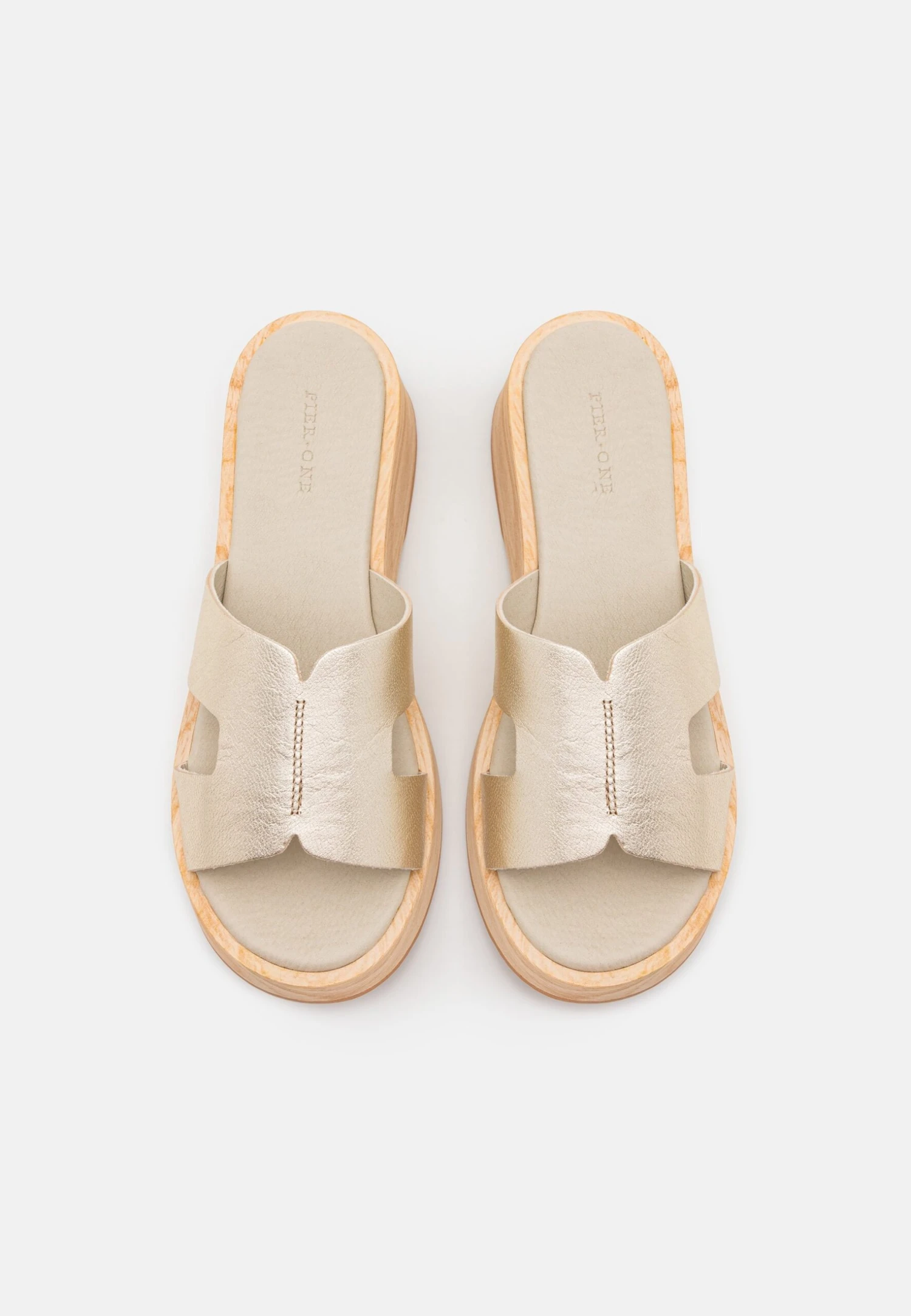 Pier One Leather - Clogs - Gold 8 Pier One Leather - Clogs - Gold - Afbeelding 6