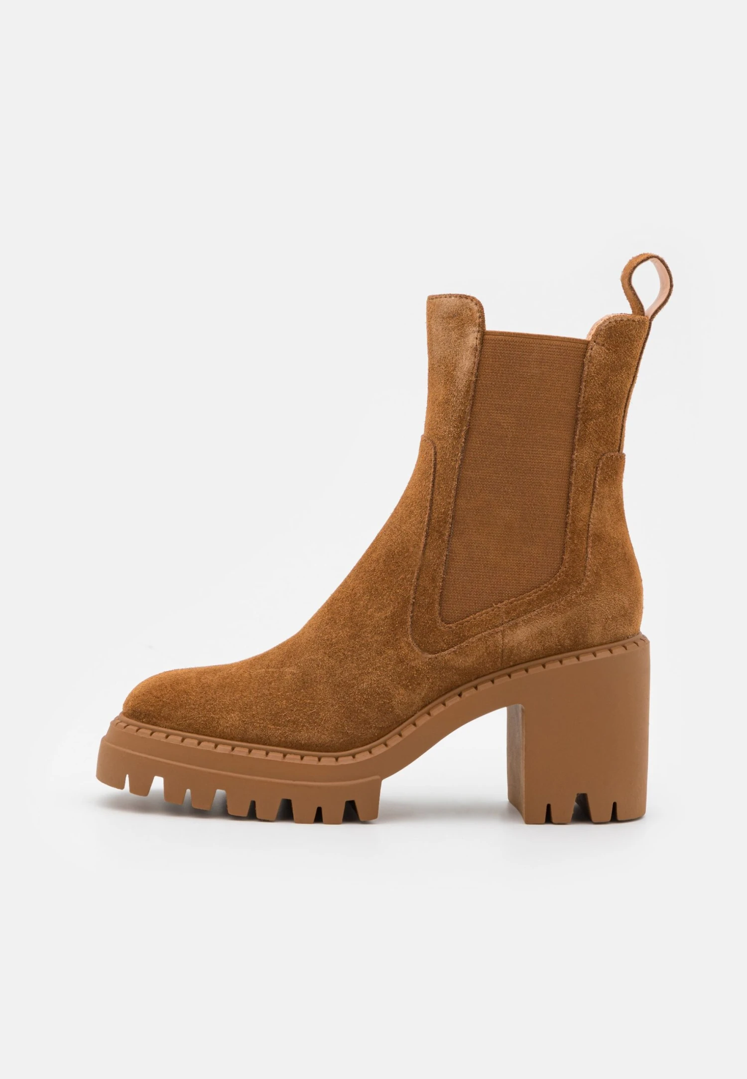 Pier One Leather - Enkellaarsjes Met Hoge Hak - Cognac 4 Pier One Leather - Enkellaarsjes Met Hoge Hak - Cognac - Afbeelding 2