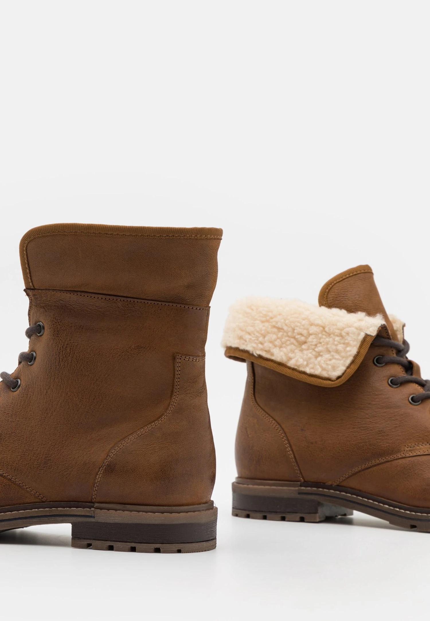 Pier One Leather - Veterboots - Camel 8 Pier One Leather - Veterboots - Camel - Afbeelding 6