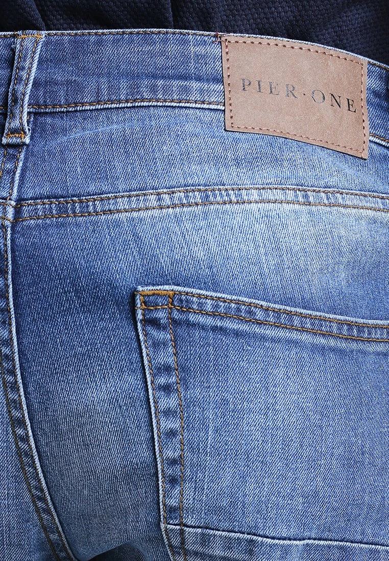 Pier One Straight Leg Jeans - Mid Blue 7 Pier One Straight Leg Jeans - Mid Blue - Afbeelding 5