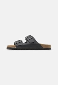 Pier One Leather Unisex - Muiltjes - Black