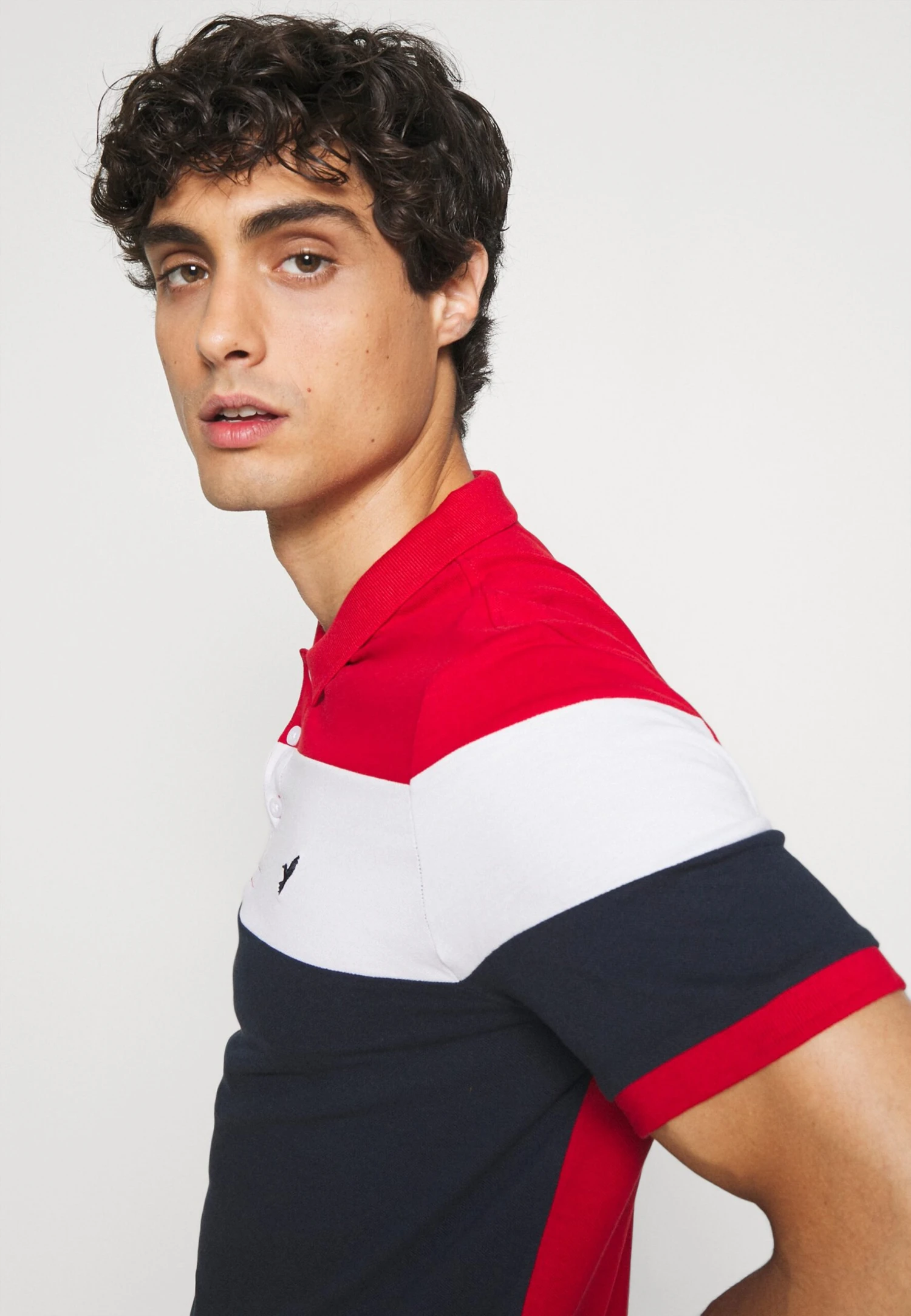 Pier One Poloshirt - Red/White/Dark Blue 6 Pier One Poloshirt - Red/White/Dark Blue - Afbeelding 4