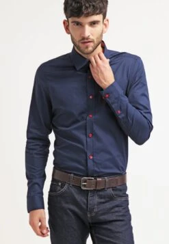 Pier One Overhemd - Dark Blue/Red