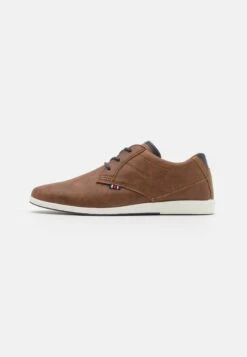 Pier One Sportieve Veterschoenen - Cognac/White