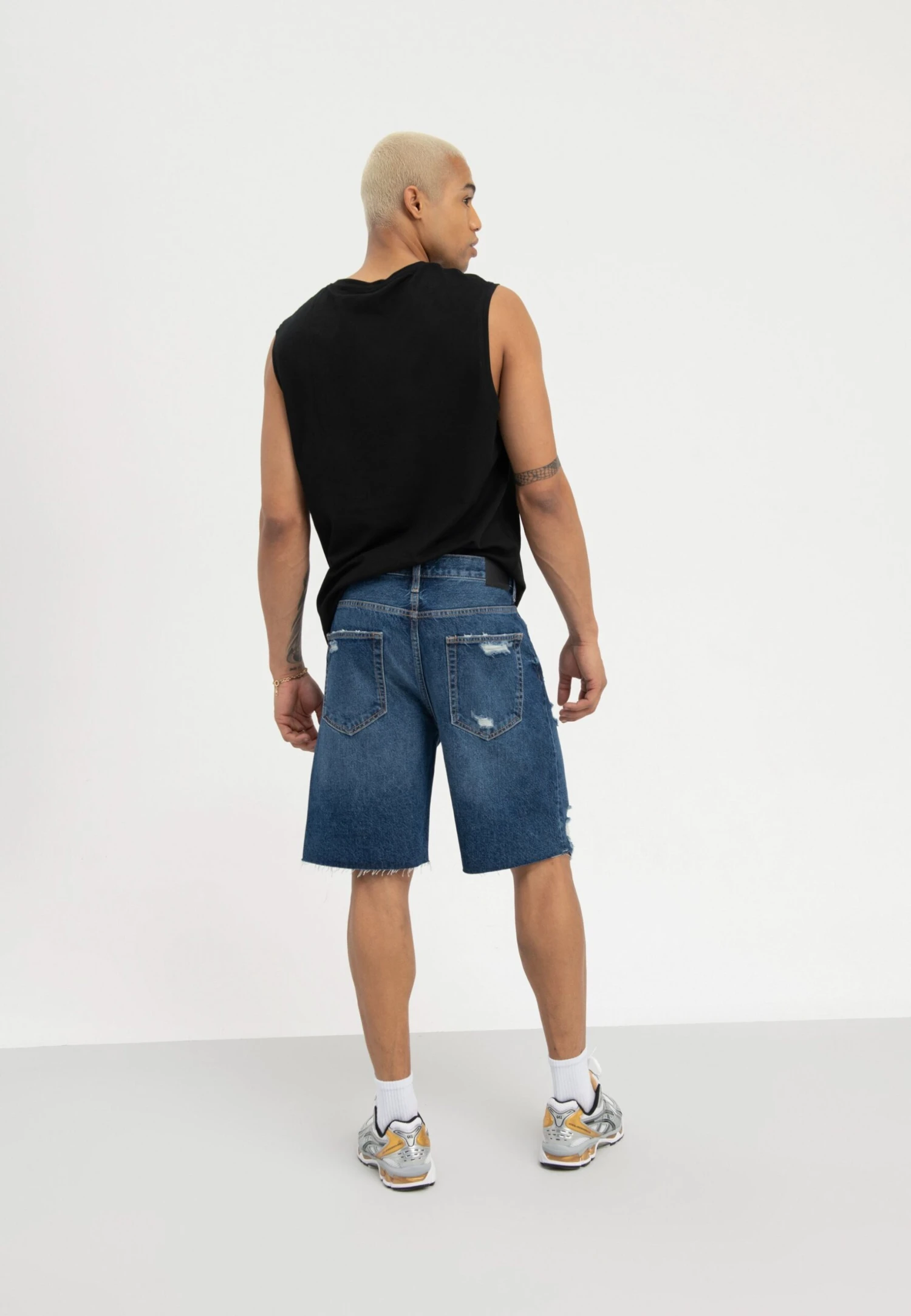 Pier One Jeansshort - Dark Blue Denim 5 Pier One Jeansshort - Dark Blue Denim - Afbeelding 3