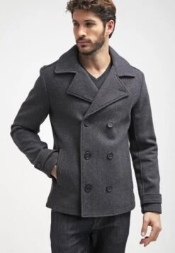 Pier One Halflange Jas - Dark Grey