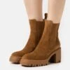 Pier One Leather - Enkellaarsjes Met Hoge Hak - Cognac 2 Pier One Leather - Enkellaarsjes Met Hoge Hak - Cognac -Pier One f12d9c1f7841411a91bf17c358c22dd0