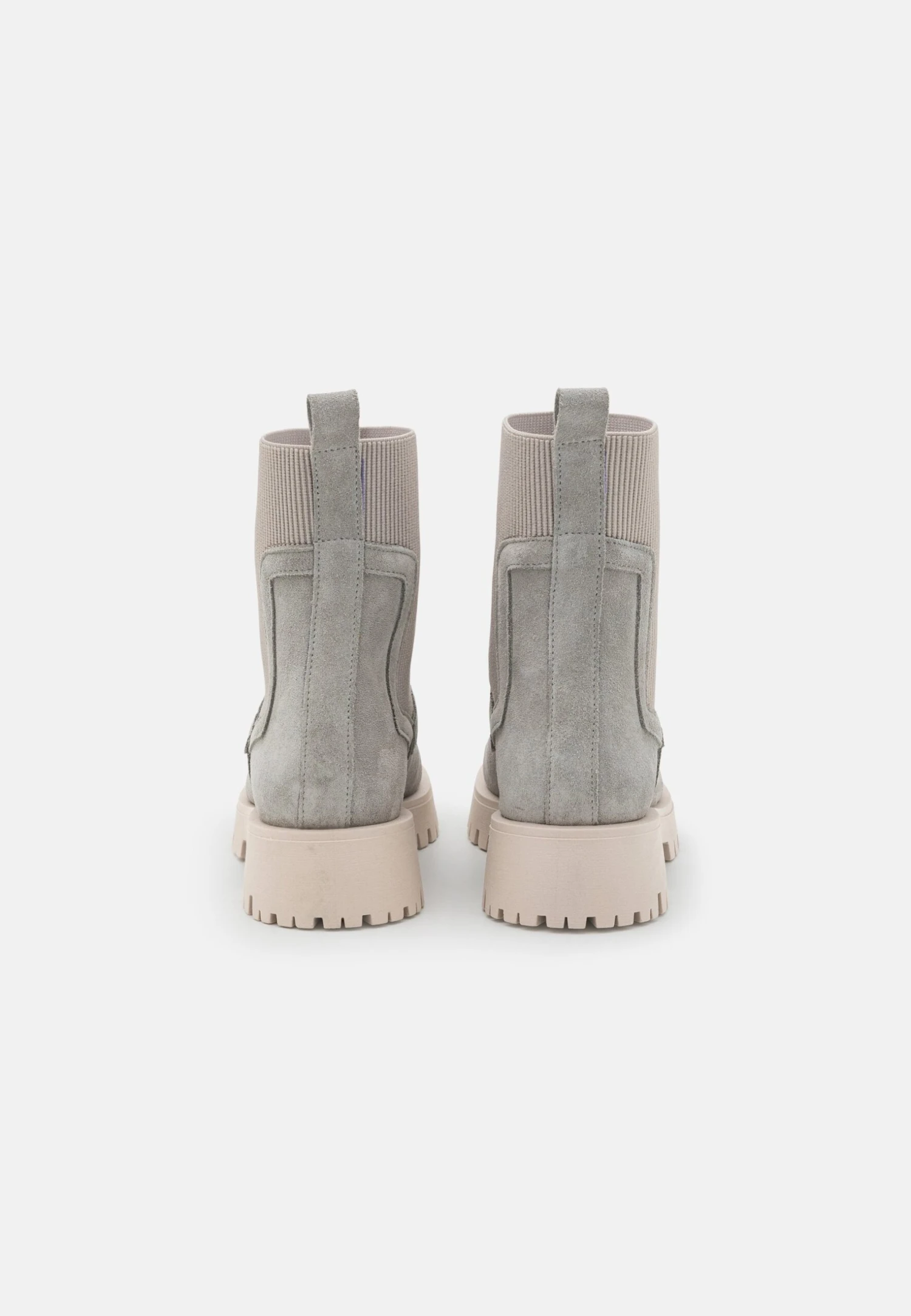 Pier One Leather - Enkellaarsjes Met Plateauzool - Grey 6 Pier One Leather - Enkellaarsjes Met Plateauzool - Grey - Afbeelding 4