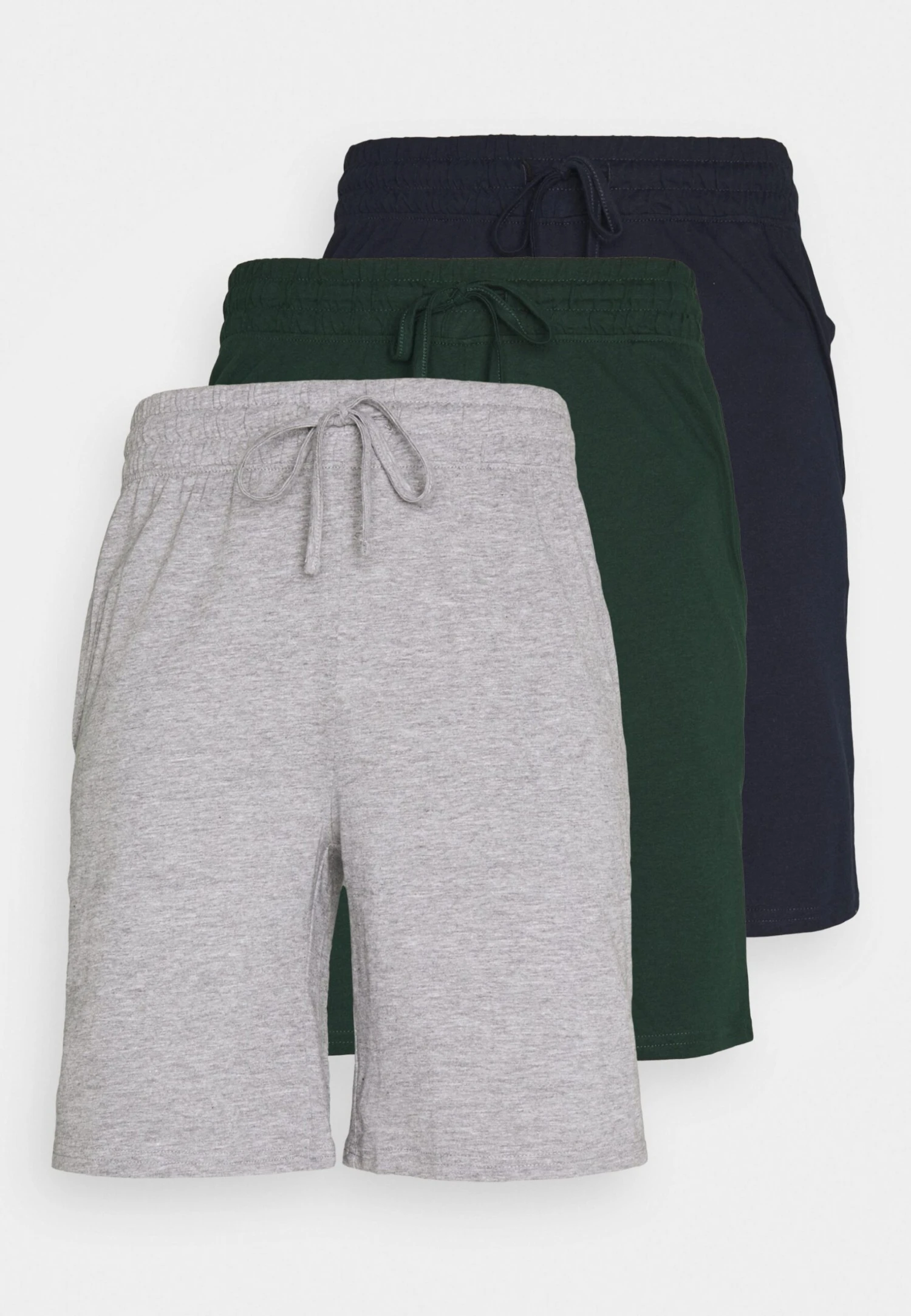 Pier One 3 Pack - Pyjamabroek - Dark Blue /Mottled Dark Grey/Dark Green 3 Pier One 3 Pack - Pyjamabroek - Dark Blue /Mottled Dark Grey/Dark Green