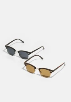 Pier One 2 Pack - Zonnebril - Brown/Black