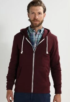 Pier One Sweater Met Rits - Bordeaux Melange